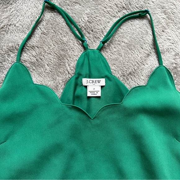 J.Crew Green Tank Top - Picture 2 of 4